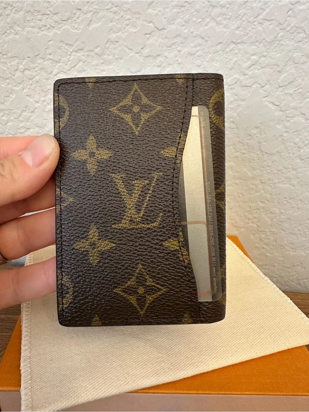 Louis Vuitton Monogram Pocket Organizer Card Holder Cash